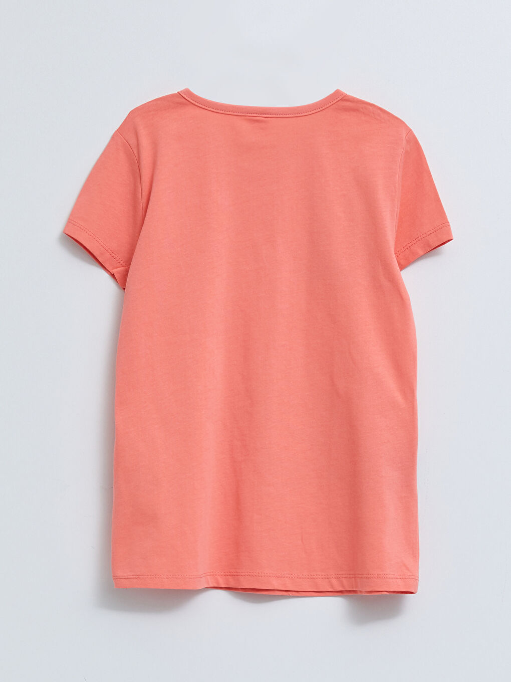 Mercan Bisiklet Yaka Baskılı Kısa Kollu Kız Çocuk Pijama Takımı-5