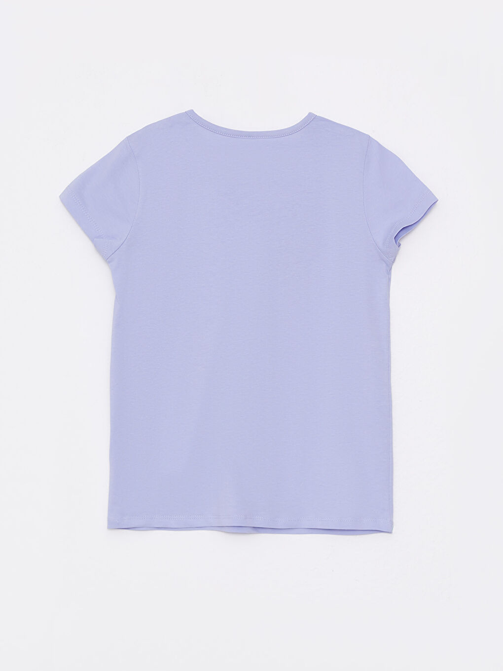 Lila Bisiklet Yaka Baskılı Kısa Kollu Kız Çocuk Pijama Takımı-6