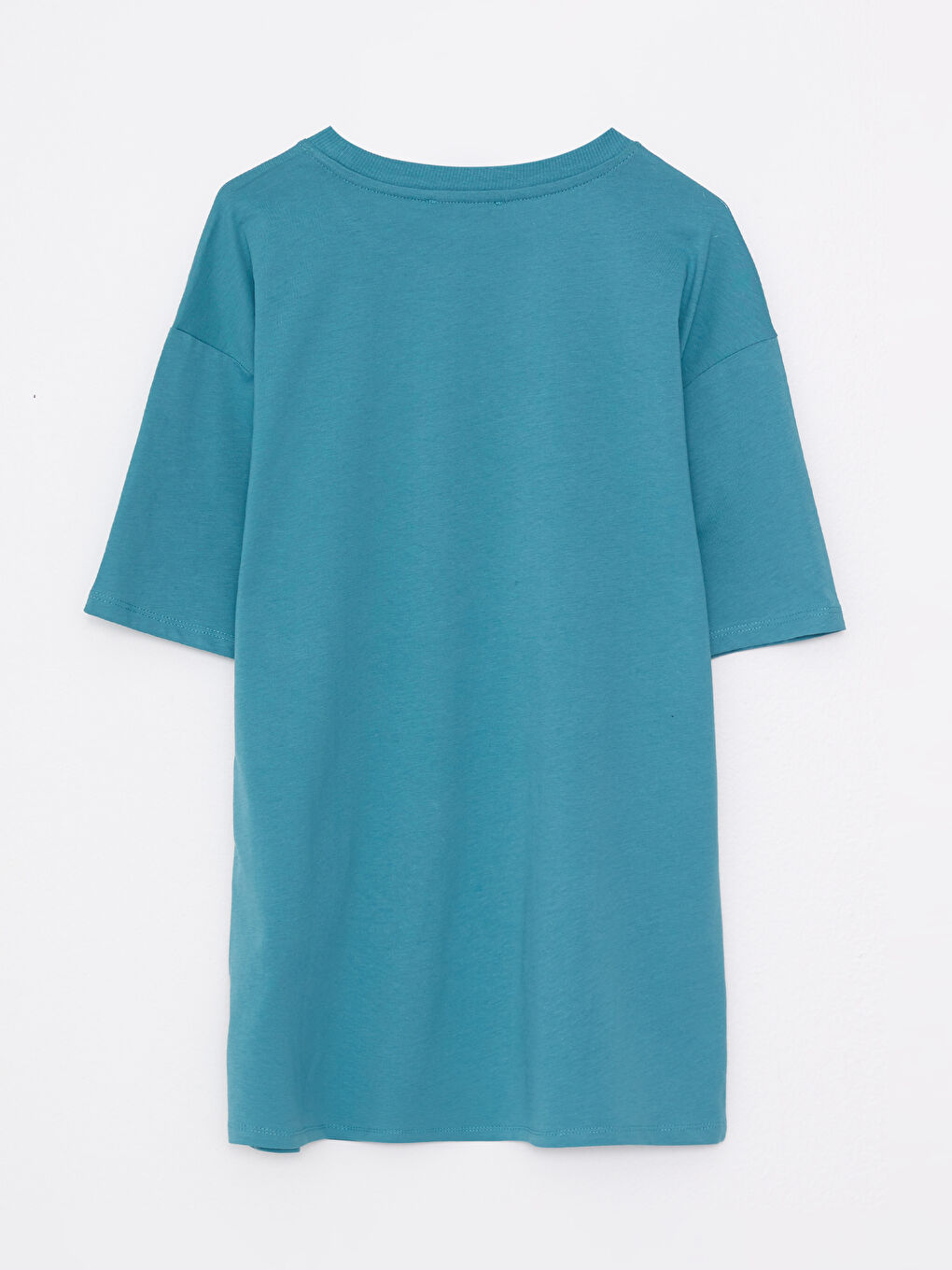 Crew Neck Printed Short Sleeve Cotton Women's T-shirt-6