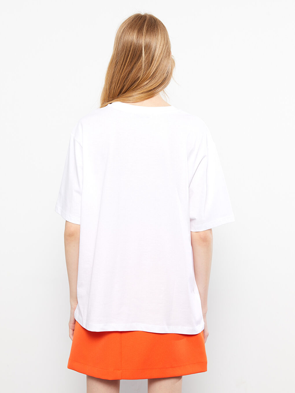 LC Waikiki Crew Neck Printed Short Sleeve Cotton Women's T-shirt -S2IJ91Z8-R9K
