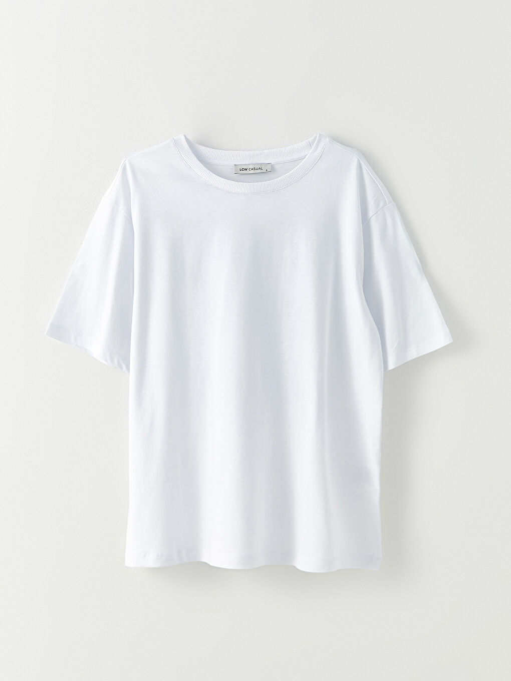 Crew Neck Patterned Short Sleeve Cotton Women's T-Shirt-5