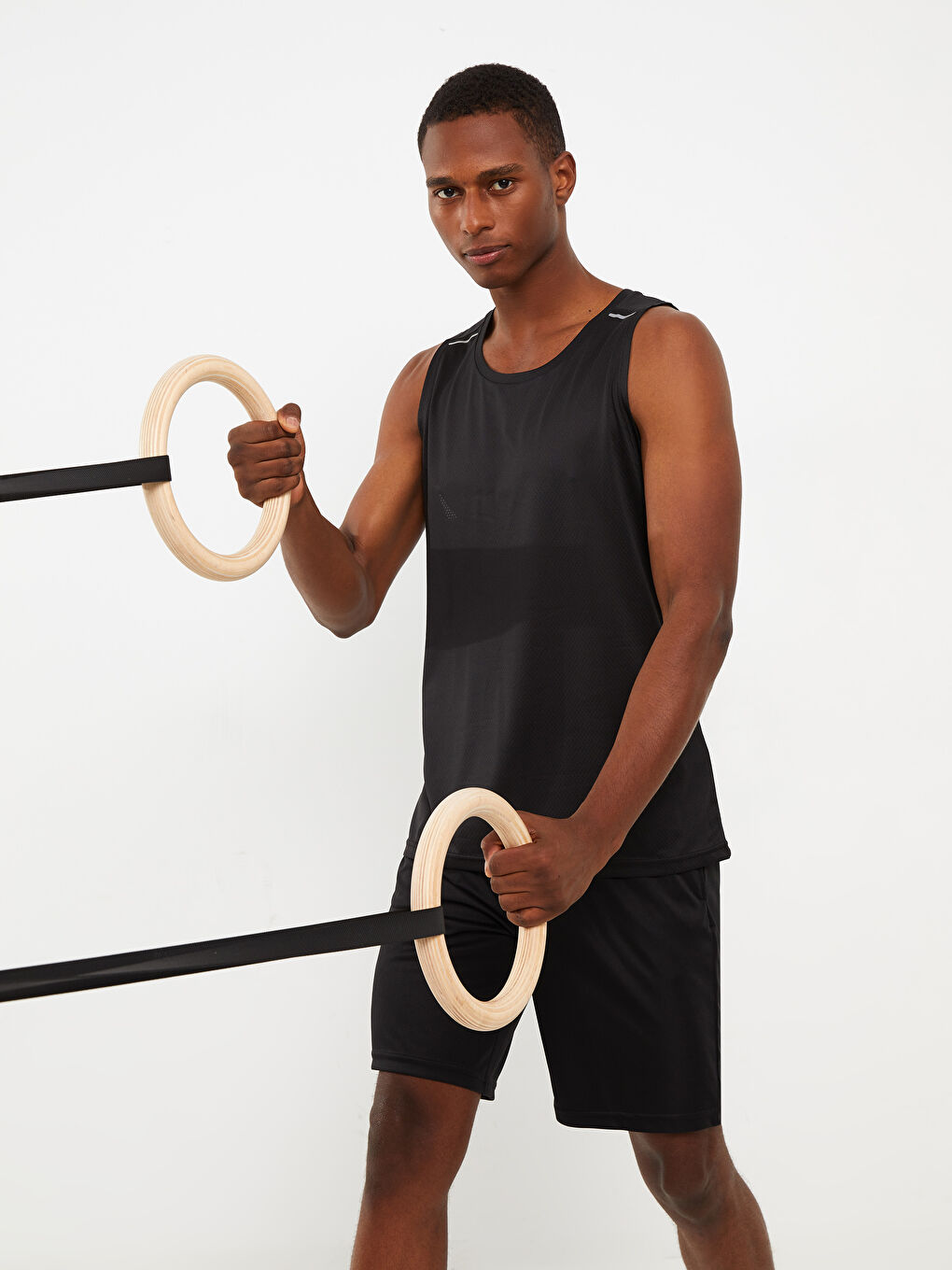 Siyah Slim Fit Erkek Spor Eşofman Takımı