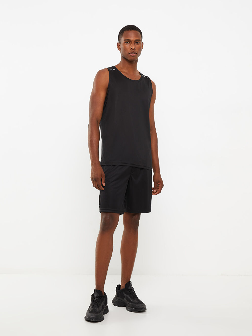 Siyah Slim Fit Erkek Spor Eşofman Takımı-2