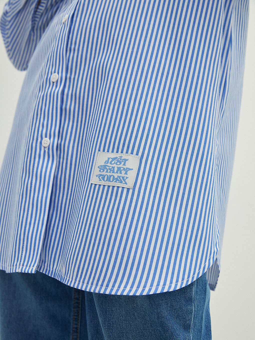 Tunică Cămașă Vărgată pentru Femei-3