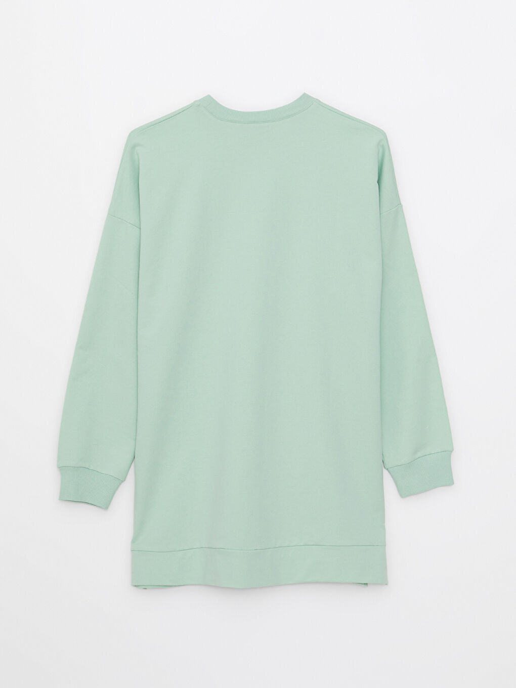 Crew Neck Printed Long Sleeve Women's Sweatshirt Tunic-5