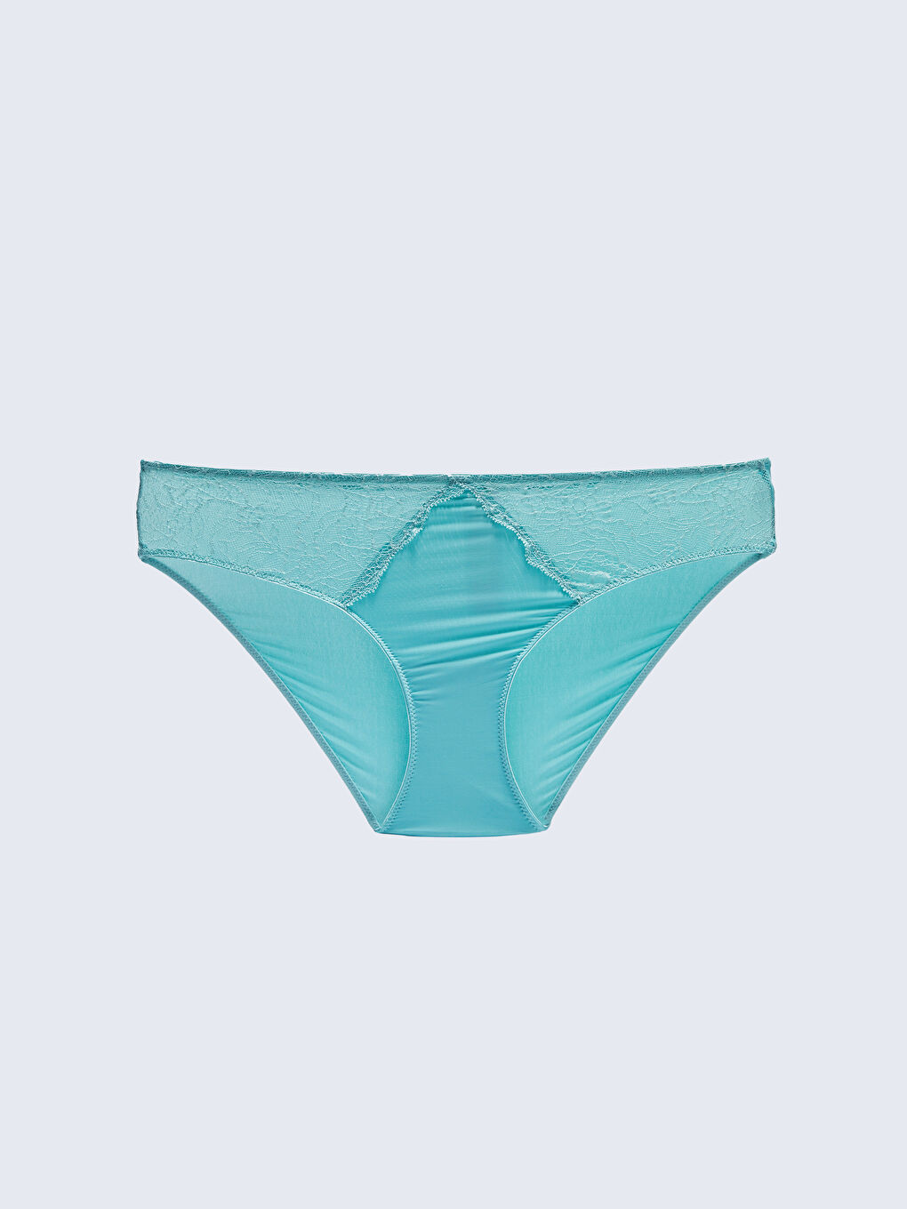 Yeşil Dantelli Bikini Külot