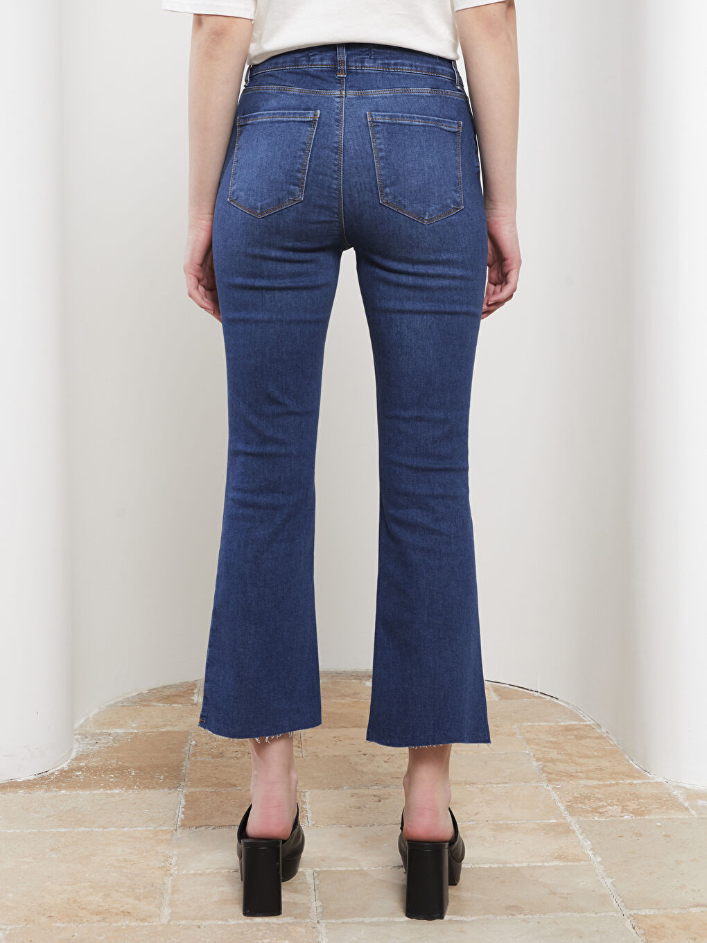 Mars Flare Regular Pocket Detailed Women's Denim Trousers-4