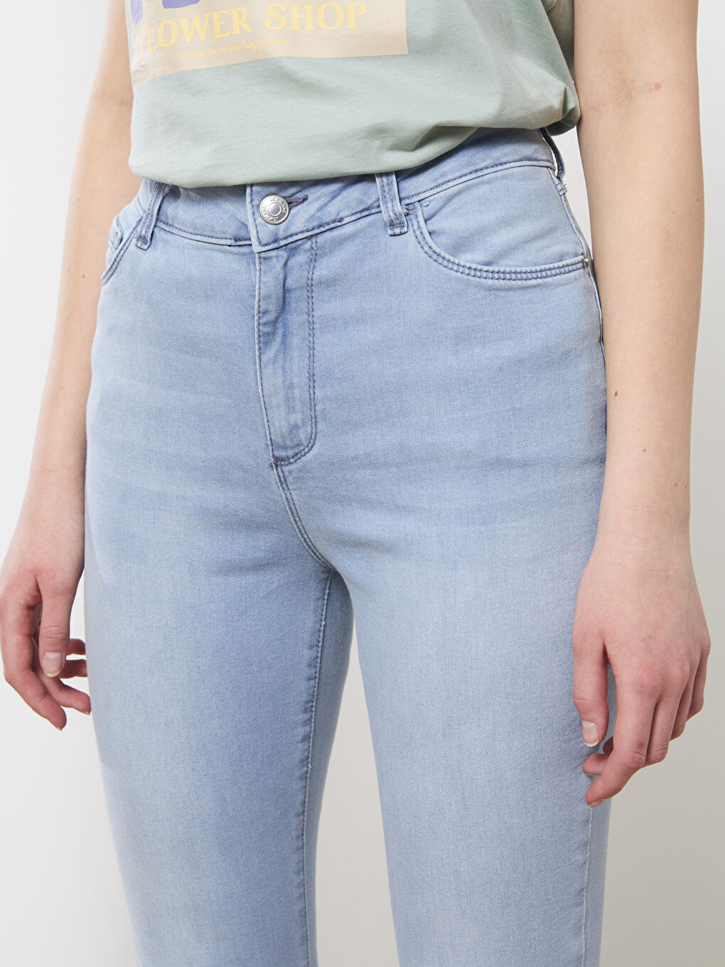 Mercury Skinny Fit Women's Rodeo Jean Pants with Pocket Detail-3