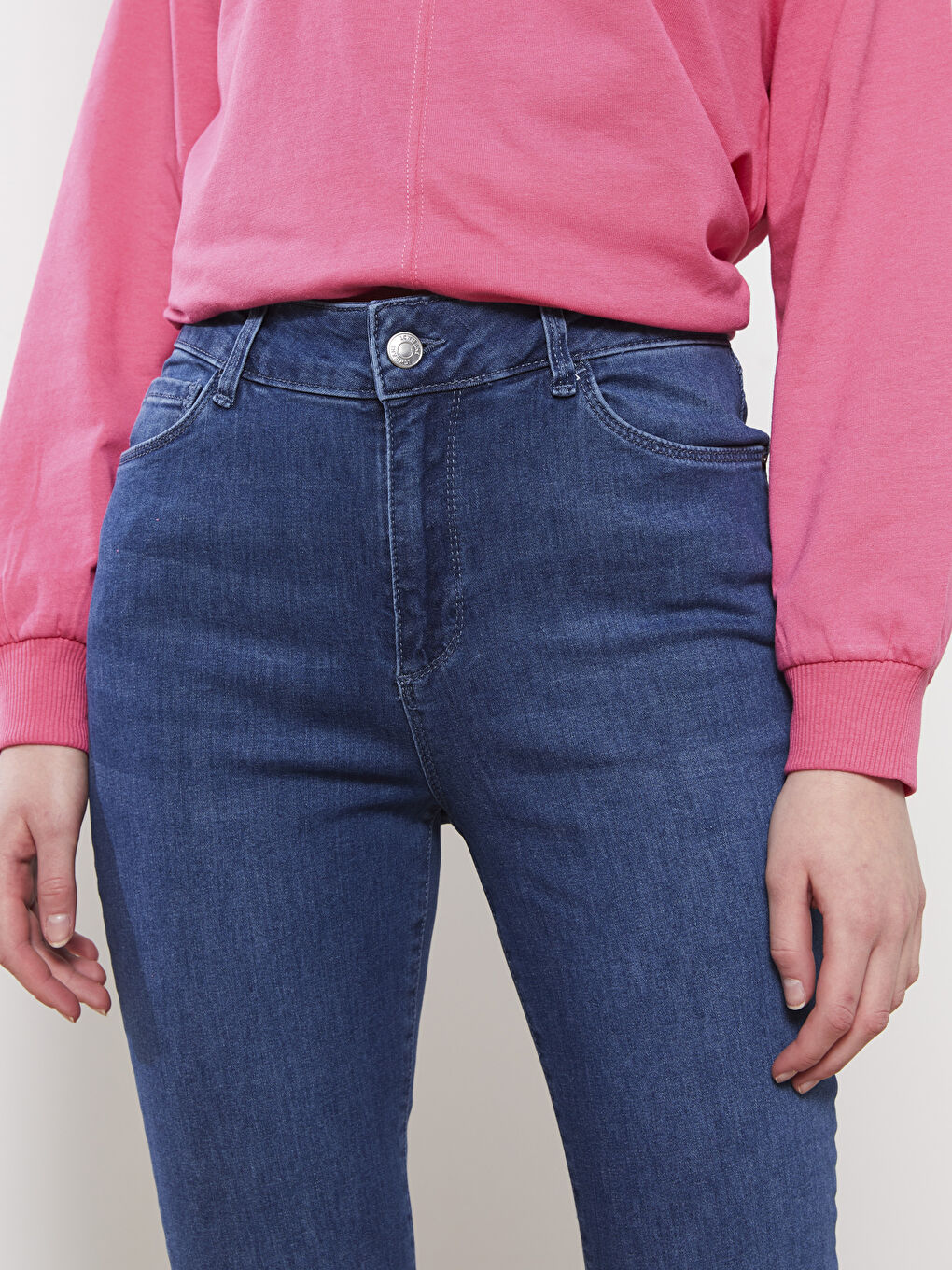 Mercury Skinny Fit Women's Rodeo Jean Pants with Pocket Detail-3