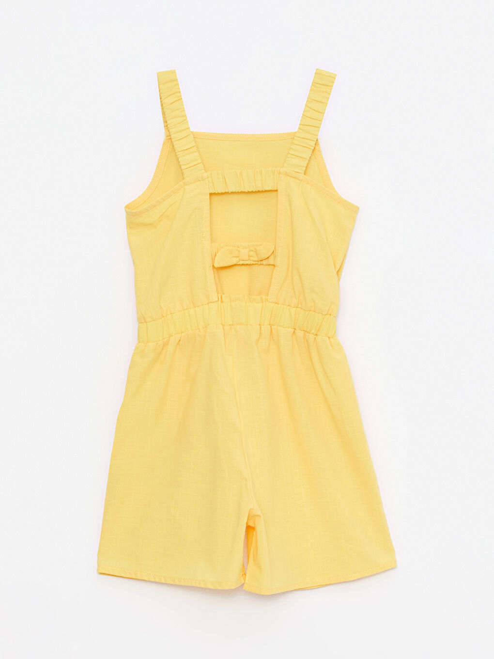 حللا ياقة مربعة بسيط بحمالات بوبلين للبنات بذلة-1