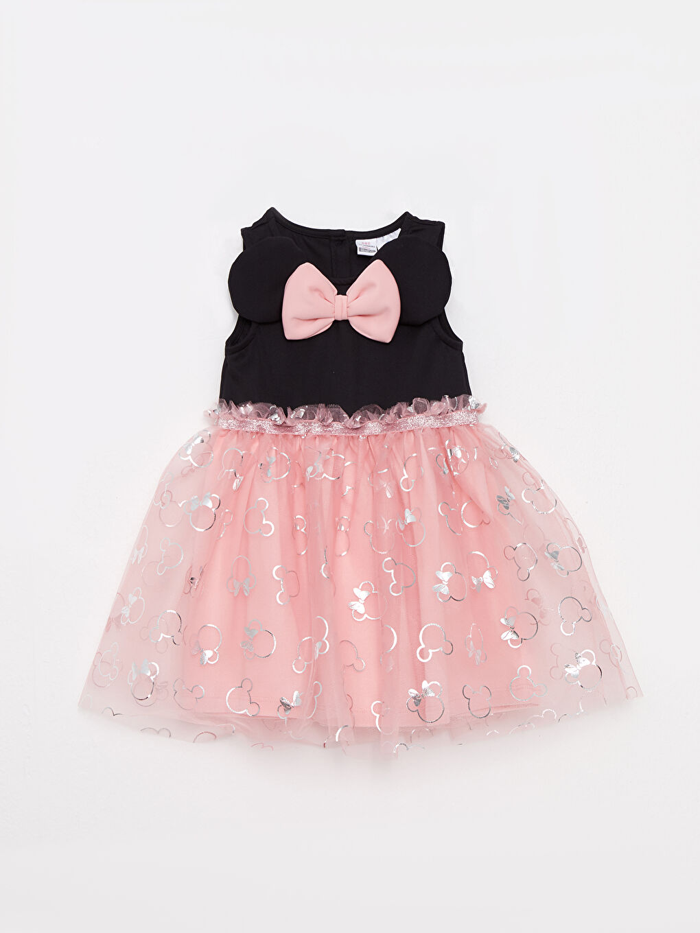 Robe pour Bébé Filles Imprimée Minnie Mouse à Col Rond
