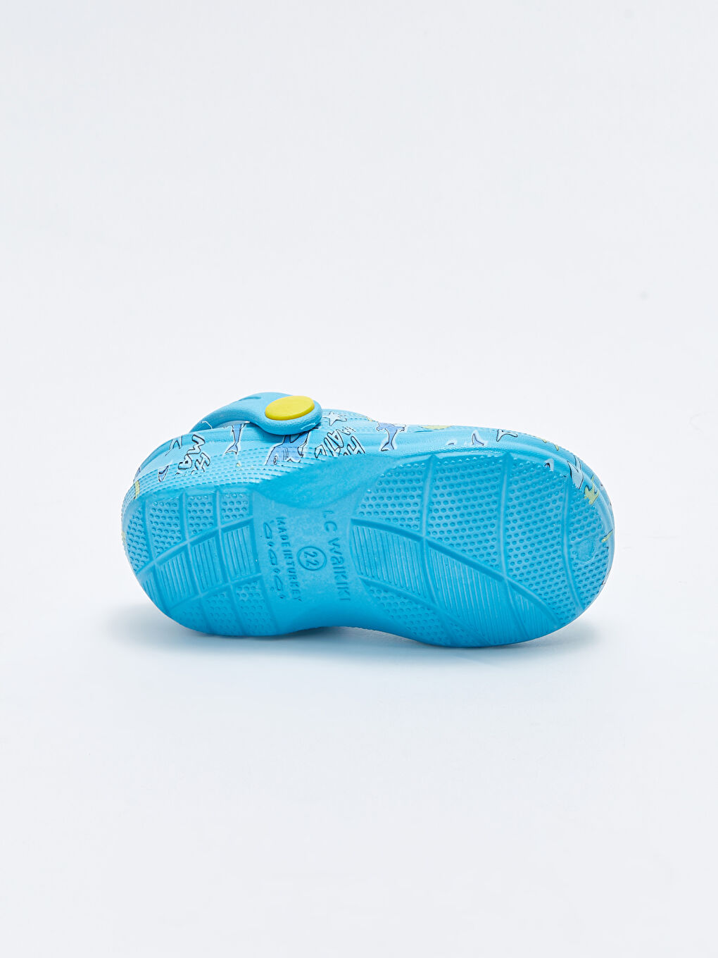 Mavi Baskılı Toka Detaylı Erkek Bebek Plaj Sandaleti-3