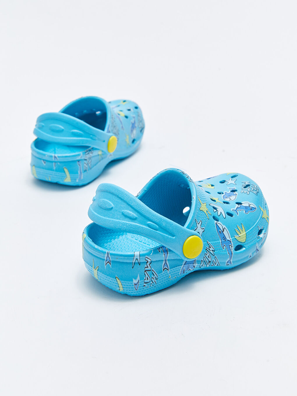 Mavi Baskılı Toka Detaylı Erkek Bebek Plaj Sandaleti-4