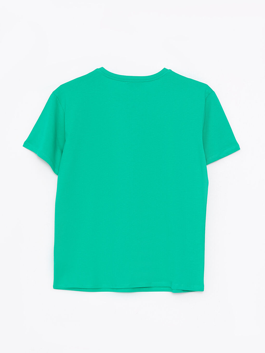 LCW Vision Crew Neck Printed Short Sleeve Cotton Women's T-shirt -S2IM35Z8-GHU