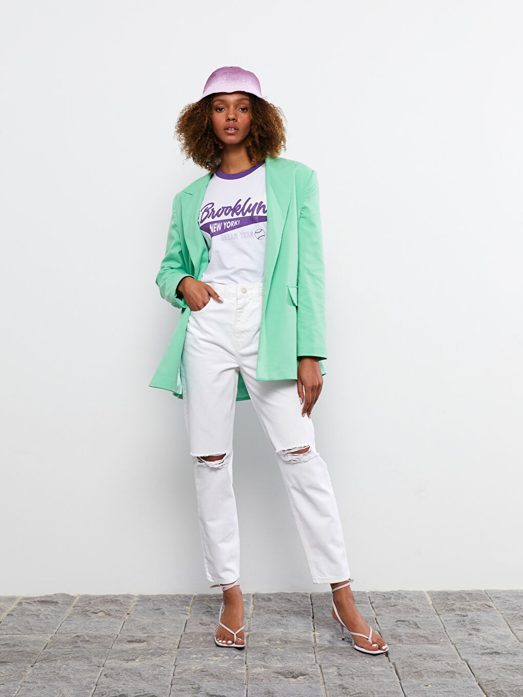 Crew Neck Printed Short Sleeve Cotton Women's T-shirt