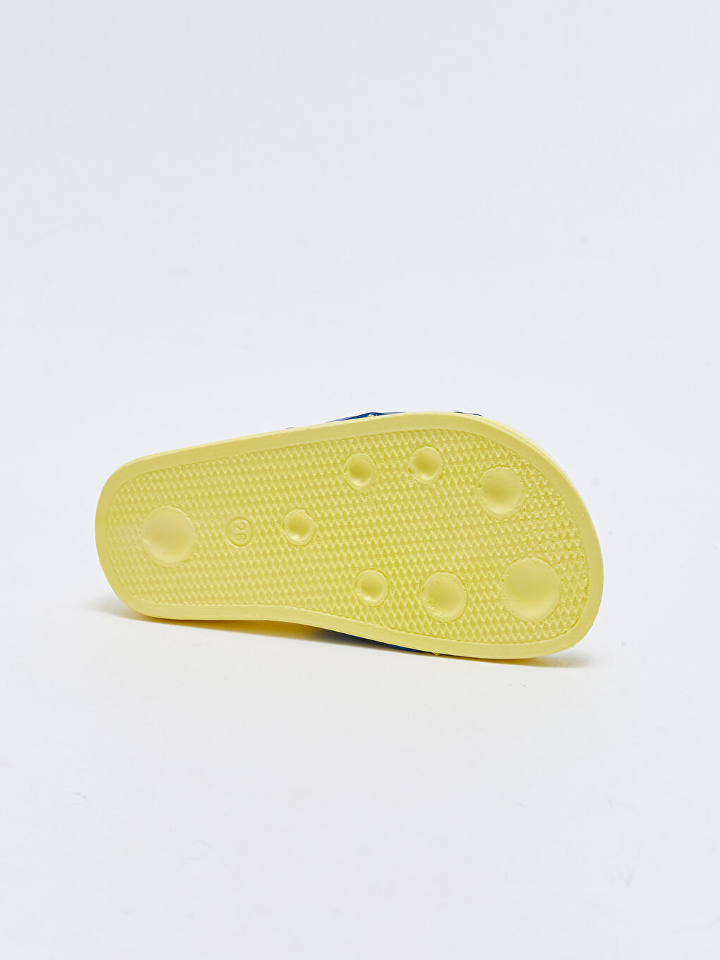 Sarı Baskılı Tek Bantlı Erkek Bebek Plaj Terliği-3
