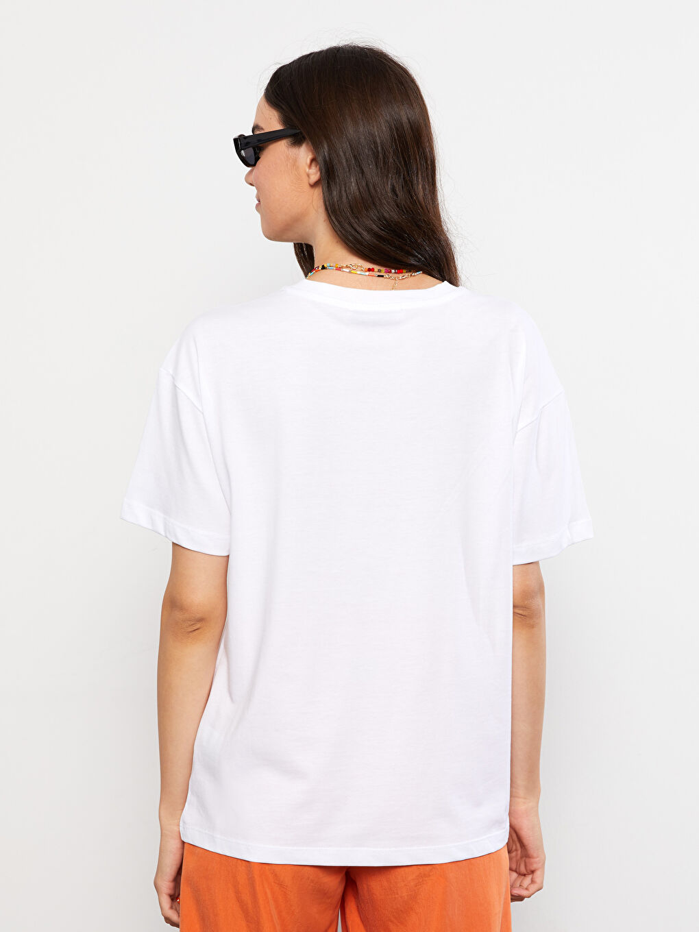 LC Waikiki Crew Neck Printed Short Sleeve Cotton Women's T-shirt -S2IM85Z8-R9K