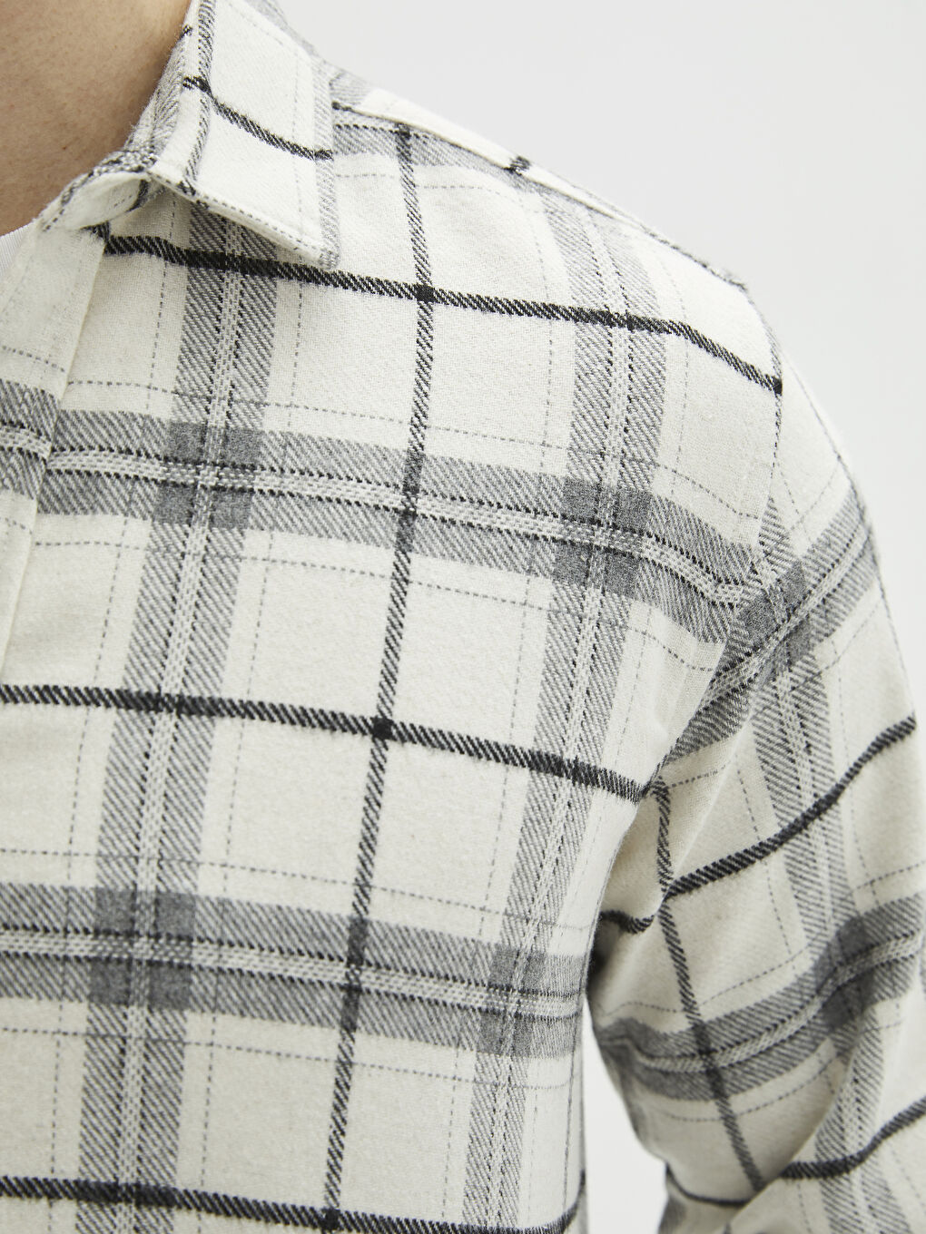 LCWAIKIKI Classic Regular Fit Long Sleeve Plaid Men's Shirt Jacket -S2IM99Z8-LLX