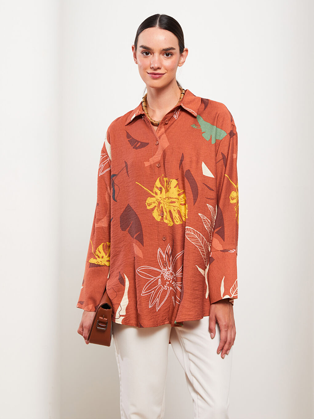 قميص تونيك منقوش للسيدات-2