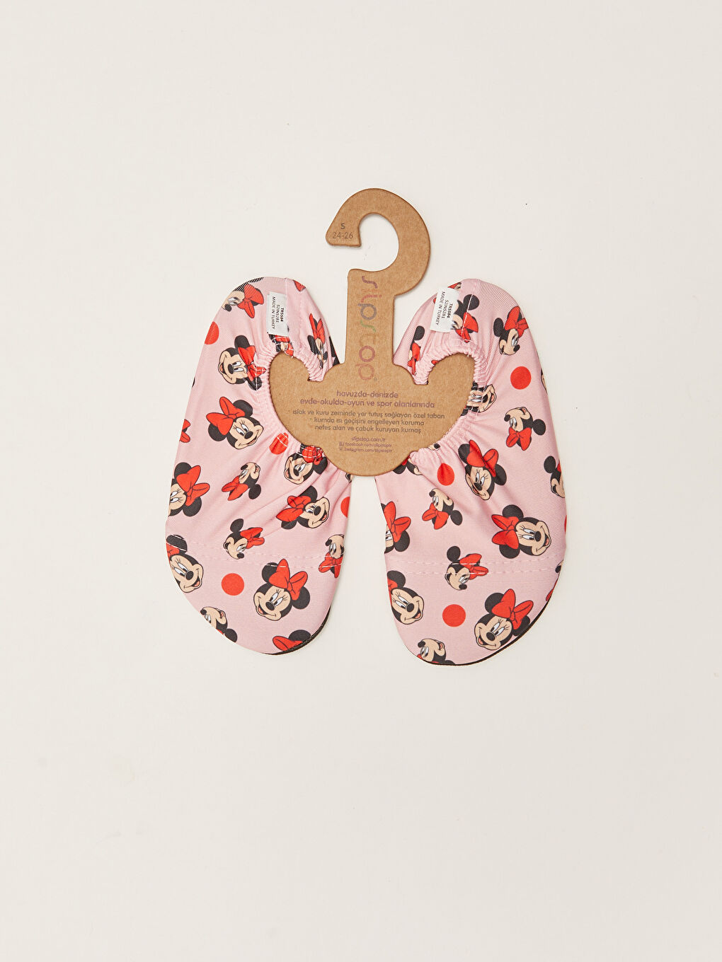 Pembe Minnie Mouse Lisanslı Kız Bebek Deniz Ayakkabısı