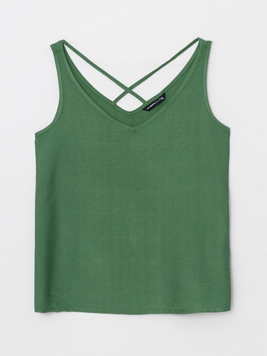 Women's V-Neck Straight Sleeveless Blouse-4