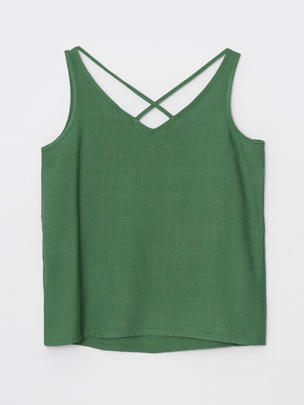 Women's V-Neck Straight Sleeveless Blouse-5