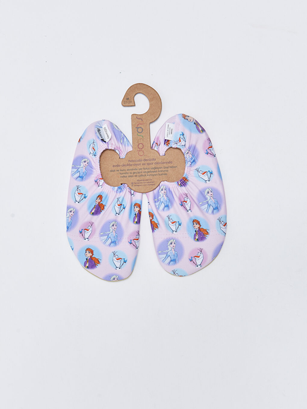 Lila Frozen Lisanslı Kız Bebek Deniz Ayakkabısı