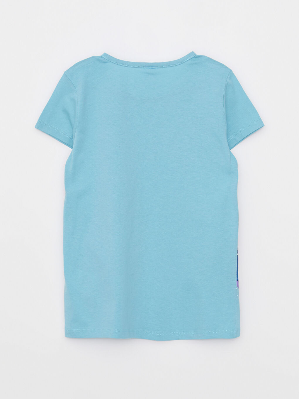 Mavi Bisiklet Yaka Baskılı Kısa Kollu Kız Çocuk Şortlu Pijama Takımı-3