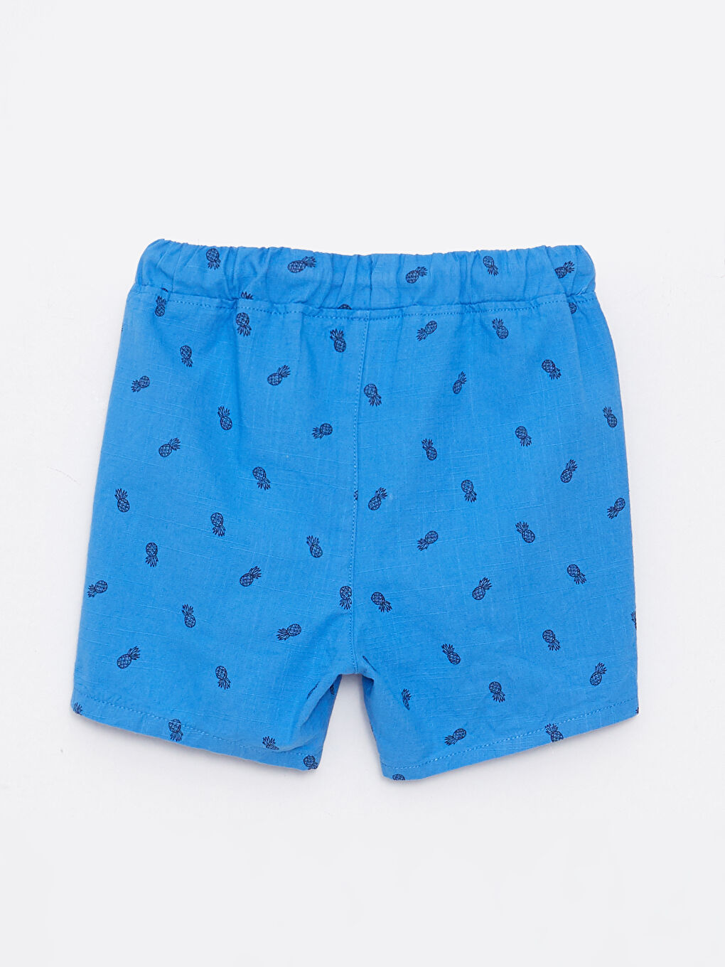 Mavi Beli Lastikli Baskılı Erkek Bebek Şort-1