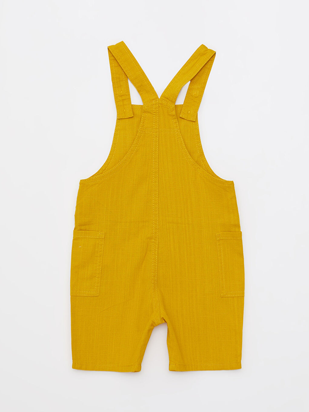 Sarı Basic Pamuklu Erkek Bebek Salopet-1