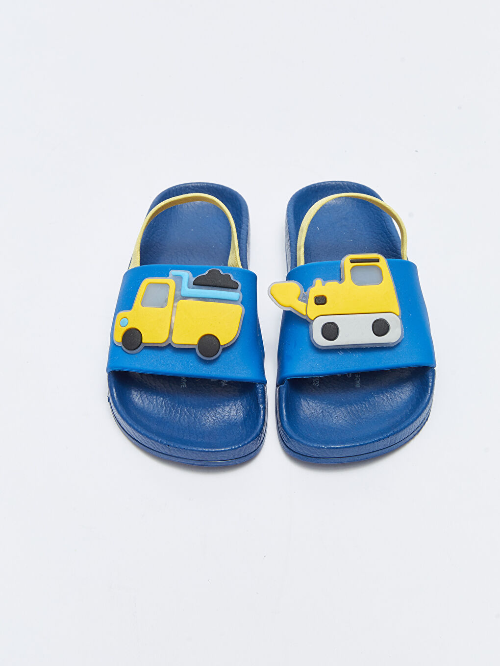 Mavi Işıklı Patchli Erkek Bebek Plaj Terliği-3