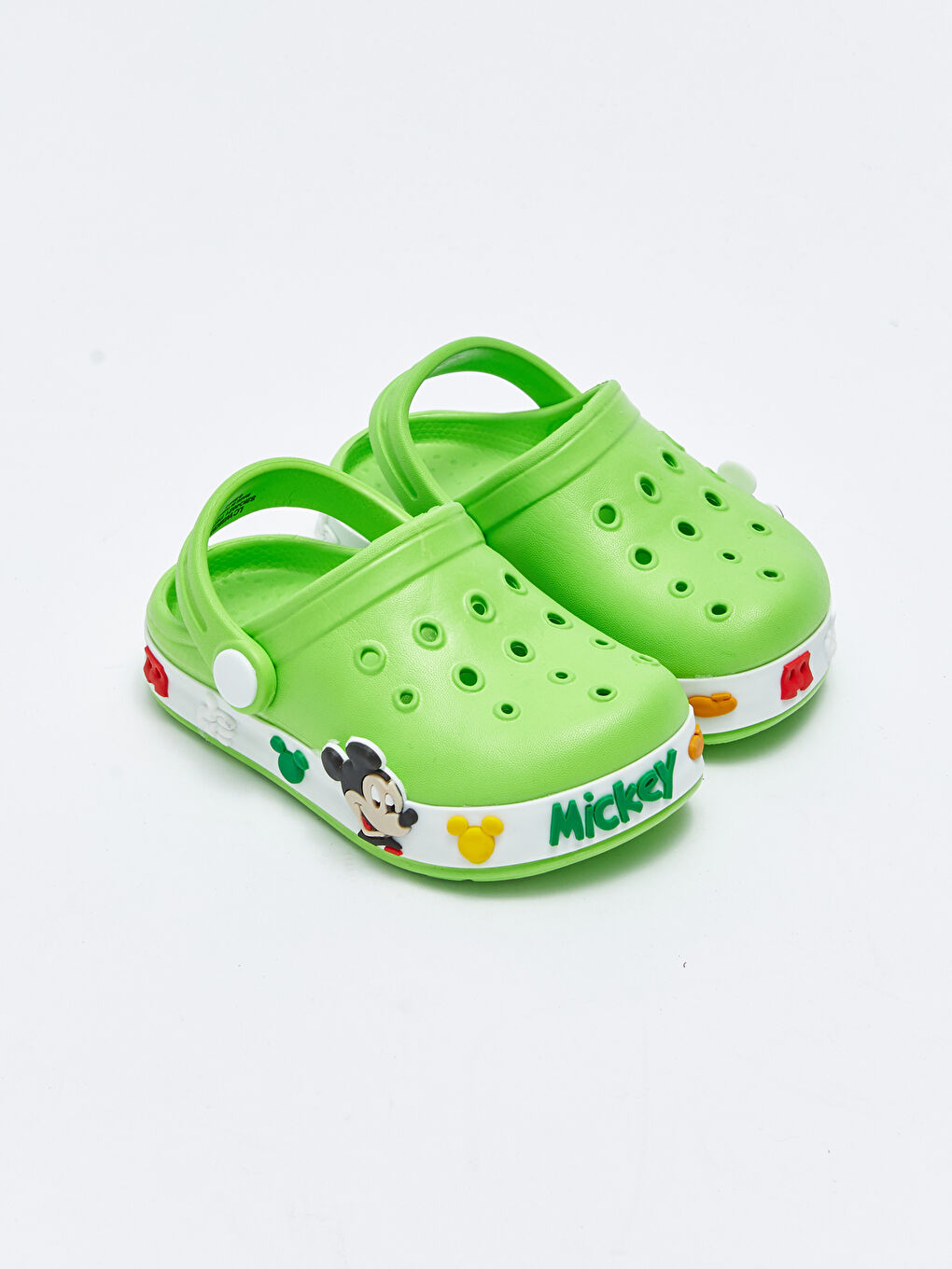 Yeşil Mickey Mouse Lisanslı Erkek Bebek Plaj Sandaleti