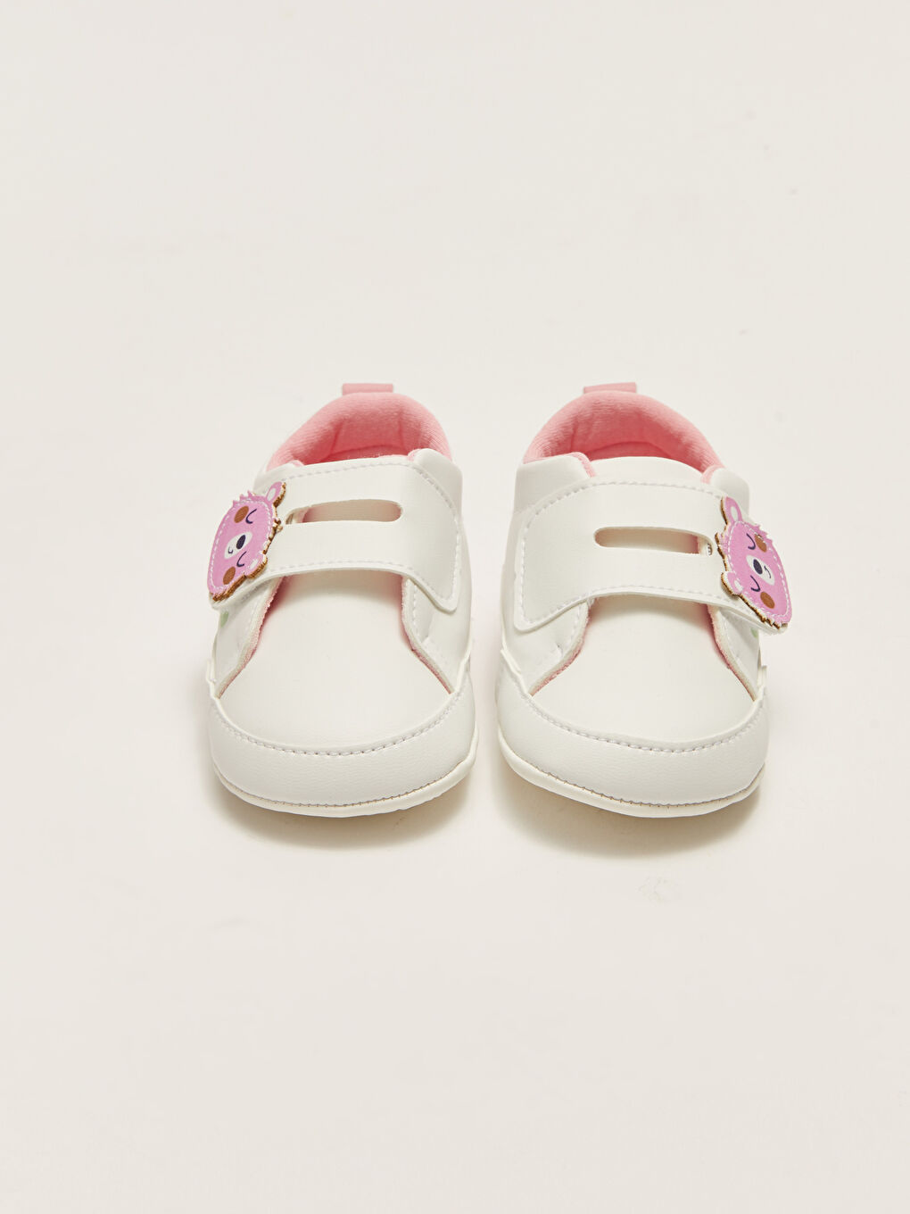 Beyaz Patch Detaylı Baskılı Kız Bebek İlk Adım Ayakkabısı-2