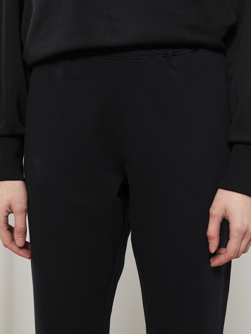 Women's Elasticated Waist Plain Jogger Sweatpants -S2IQ67Z8-RQL