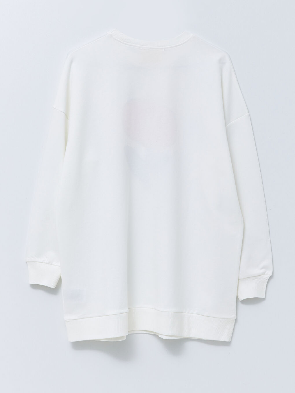 Crew Neck Printed Long Sleeve Women's Sweatshirt Tunic-12