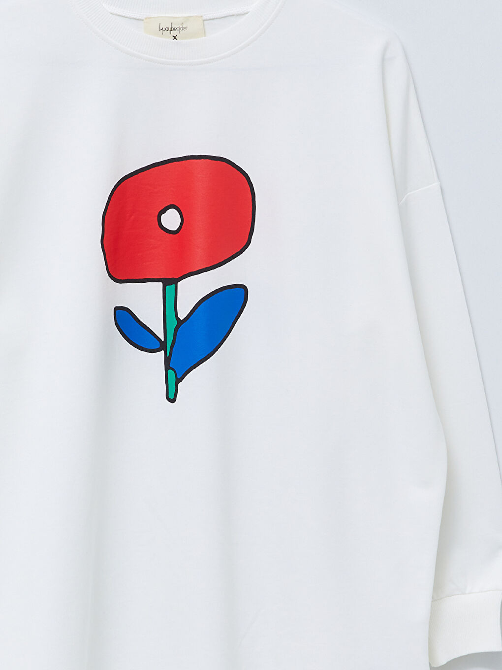 Crew Neck Printed Long Sleeve Women's Sweatshirt Tunic-13