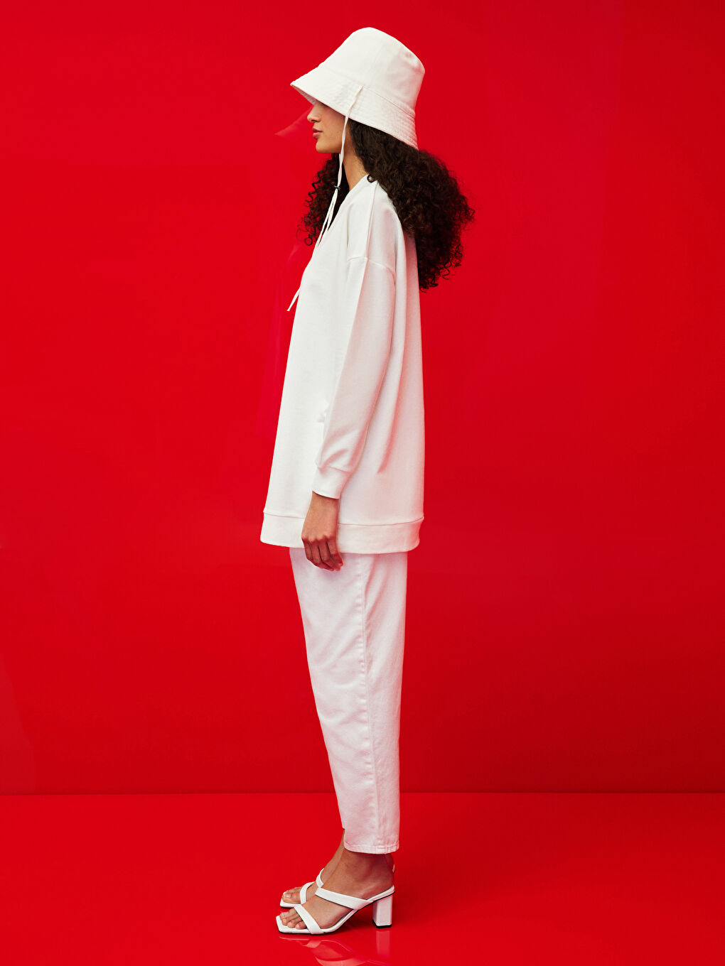 Crew Neck Printed Long Sleeve Women's Sweatshirt Tunic-8