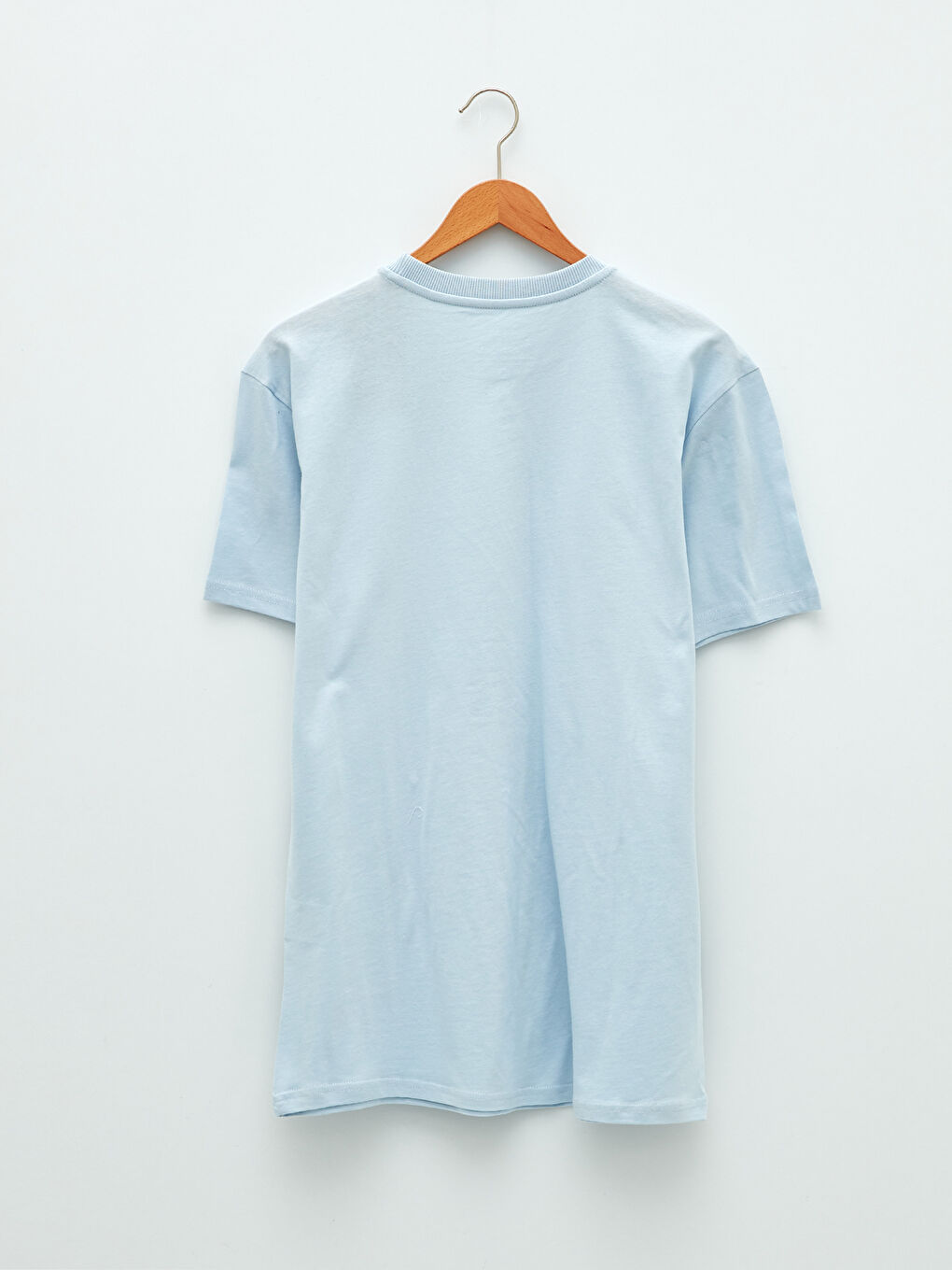 Mavi Bisiklet Yaka Kısa Kollu Basic Penye Erkek Tişört-6