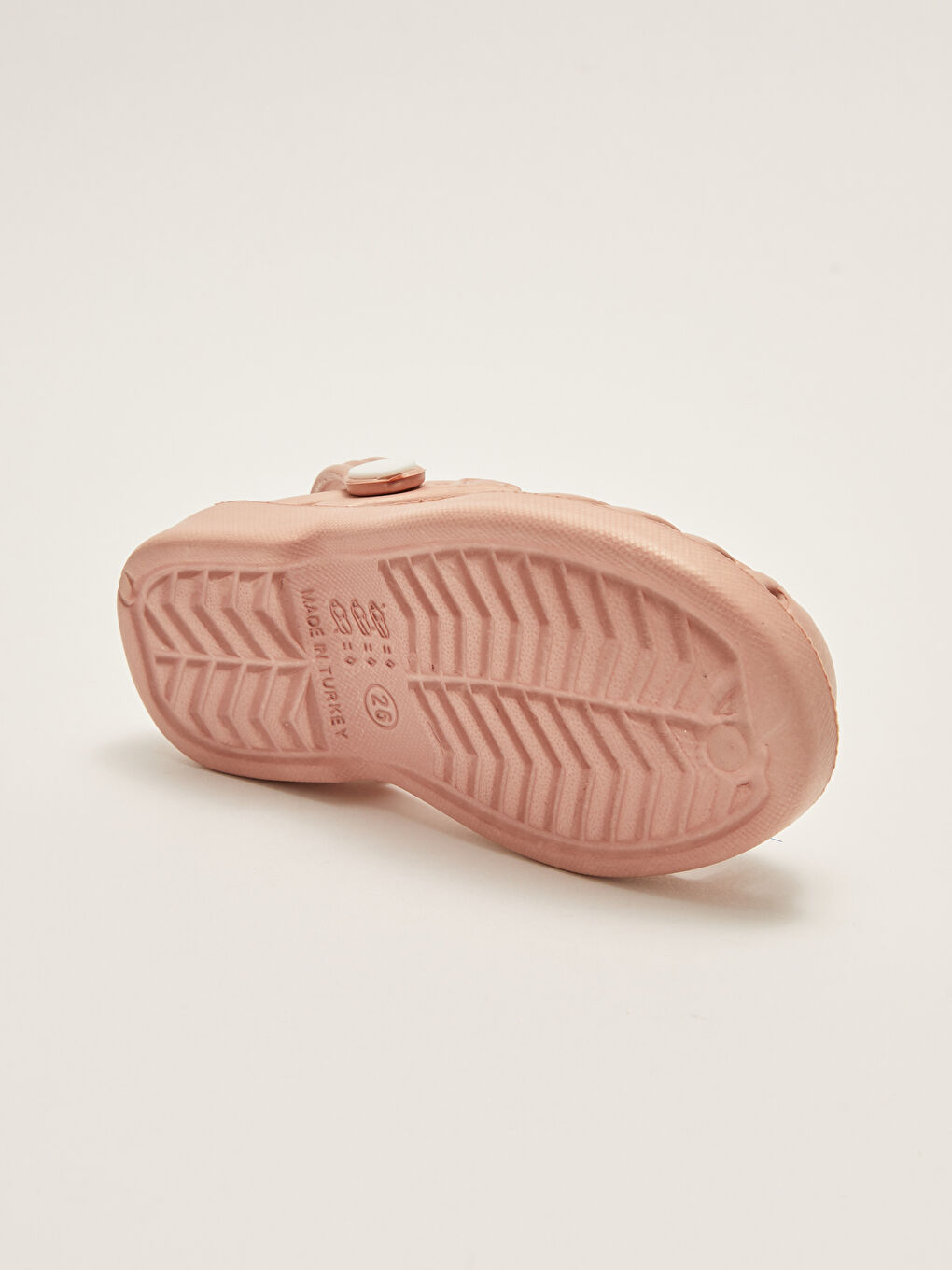 Pembe Düz Önü Kapalı Kız Bebek Plaj Sandaleti-3