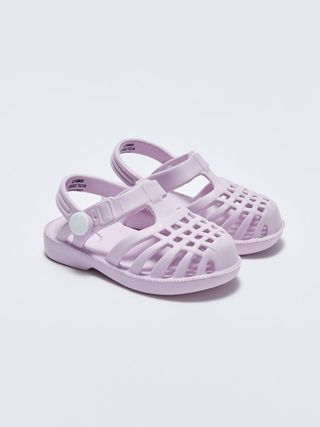Flat Front Closed Baby Girl Beach Sandals
