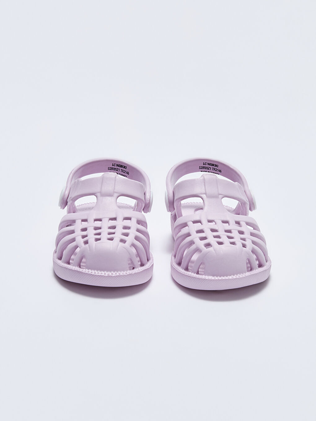 Flat Front Closed Baby Girl Beach Sandals-2