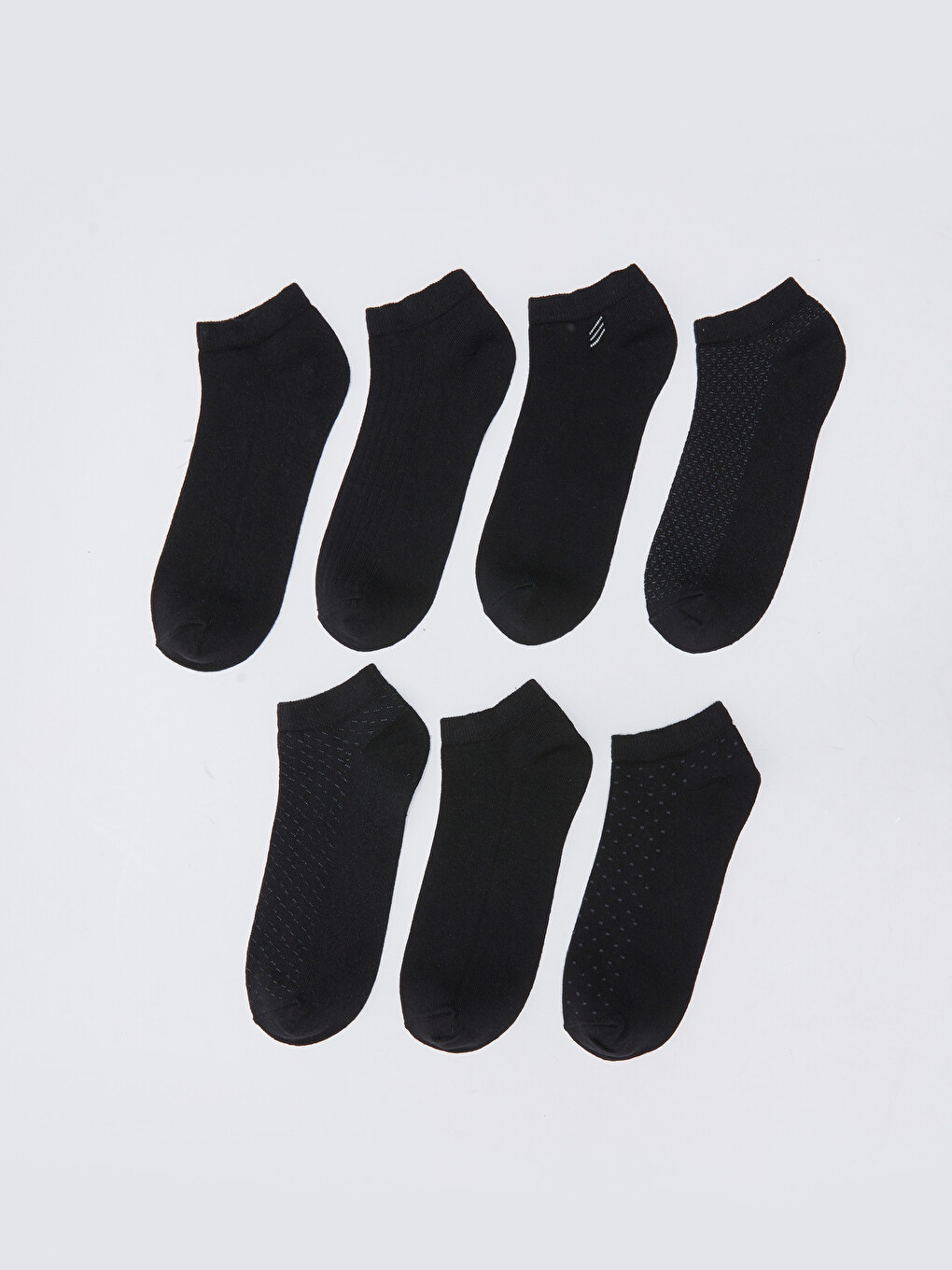 Patterned Men's Trainer Socks 7 Pack-1