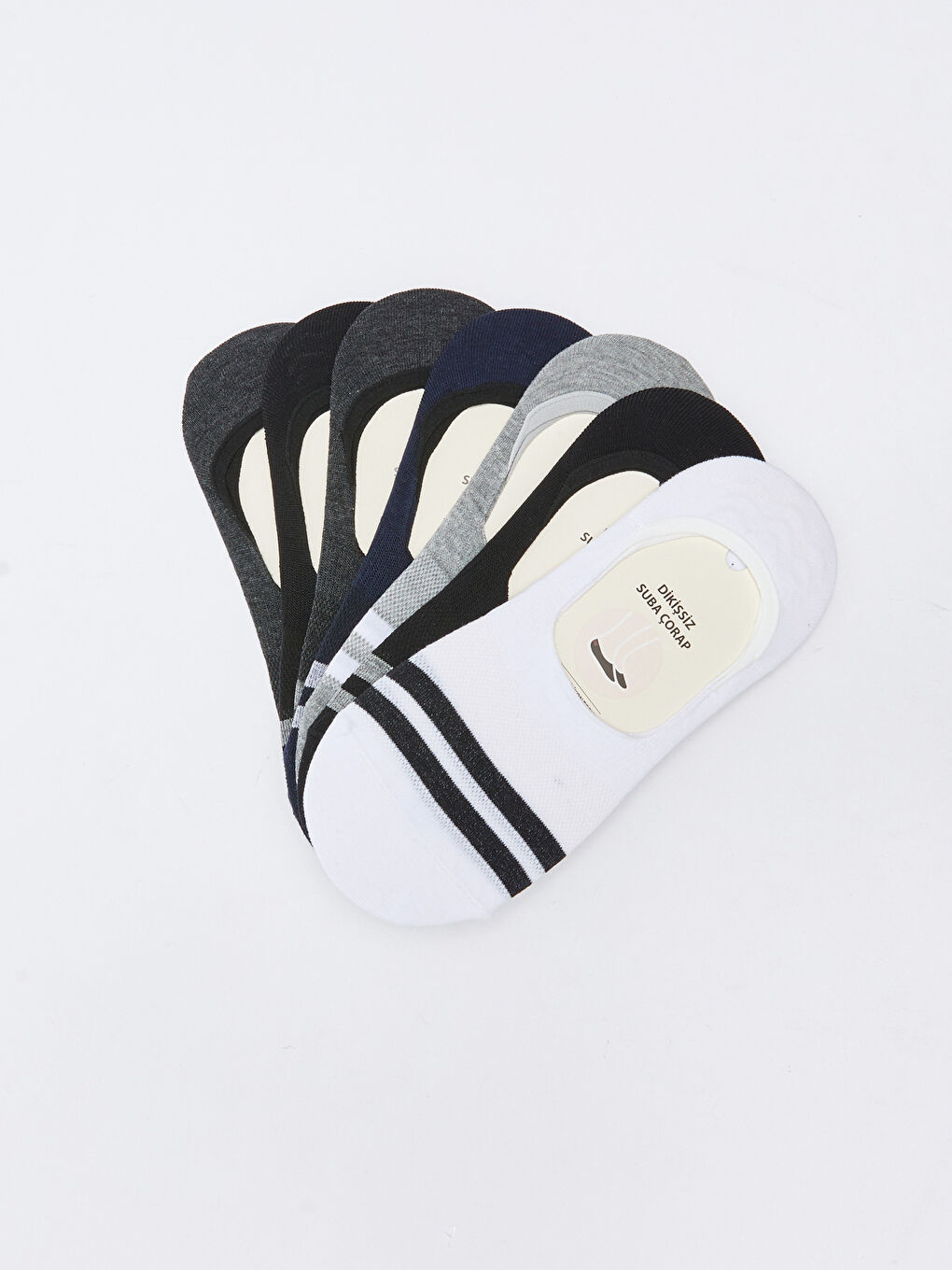 LCW ACCESSORIES 7er-Pack Gestreifte Herren-Ballettsocken -S2IR82Z8-K00