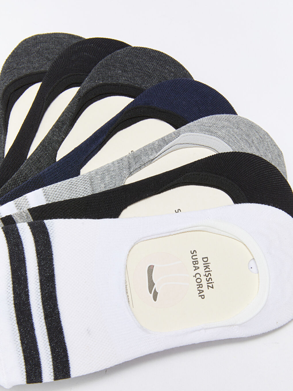 LCW ACCESSORIES 7er-Pack Gestreifte Herren-Ballettsocken -S2IR82Z8-K00