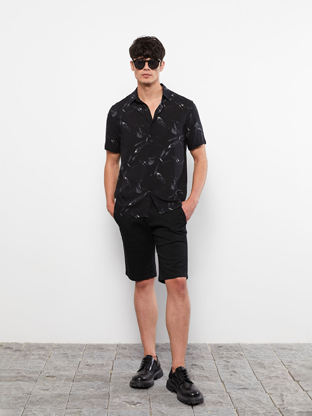 Slim Fit Gabardine Men's Shorts -S2IS62Z8-RQL
