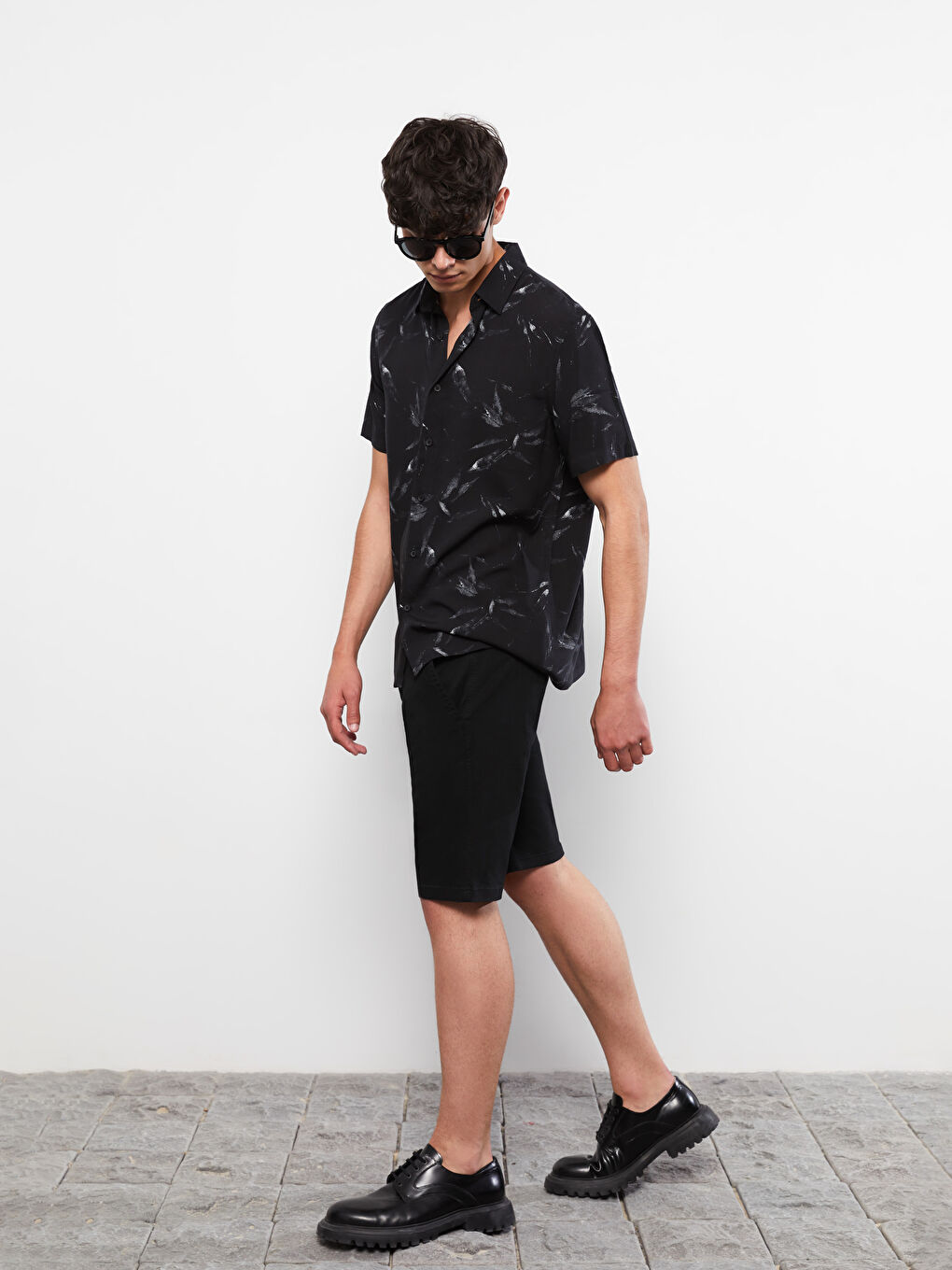 Slim Fit Gabardine Men's Shorts -S2IS62Z8-RQL