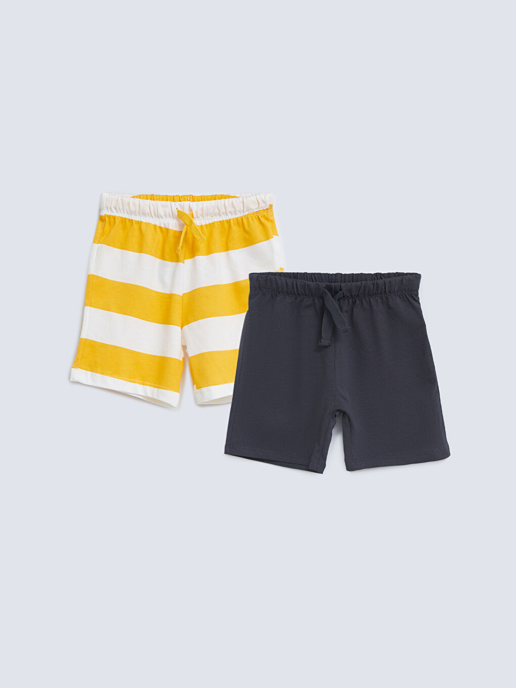Elasticated Waist Cotton Baby Boys' Shorts 2 Pack