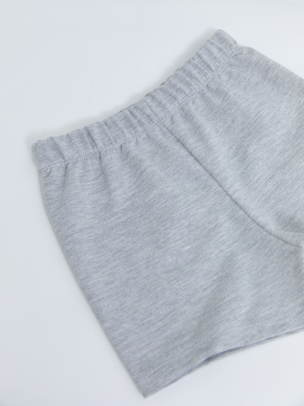 Elastic Waist Basic Cotton Baby Girl Shorts-2