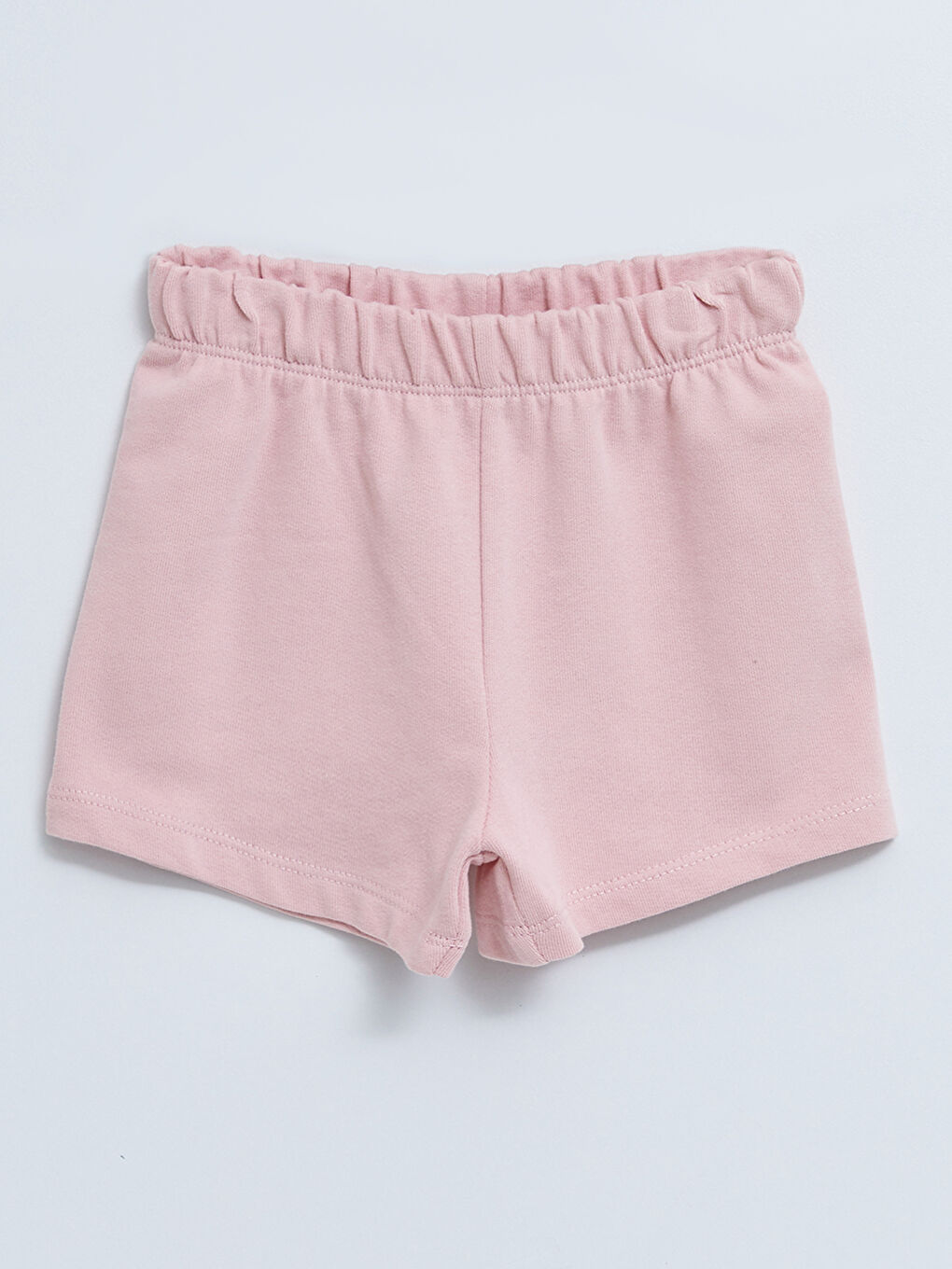 Short Basique en Coton à Taille Élastique pour Bébé Fille