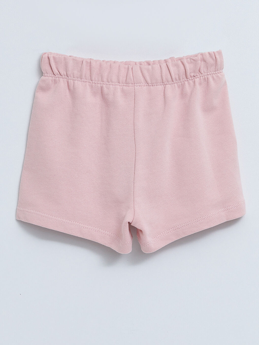 Short Basique en Coton à Taille Élastique pour Bébé Fille-1